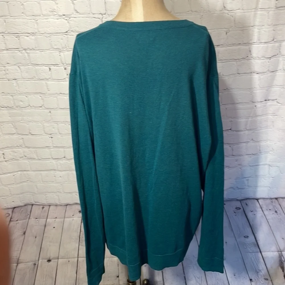 Old Navy V neck Men's Sweater Teal XXL